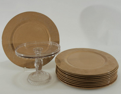 Image for Lot Poc a Poc Underplates & Cake Stand, Marc Pacsuel