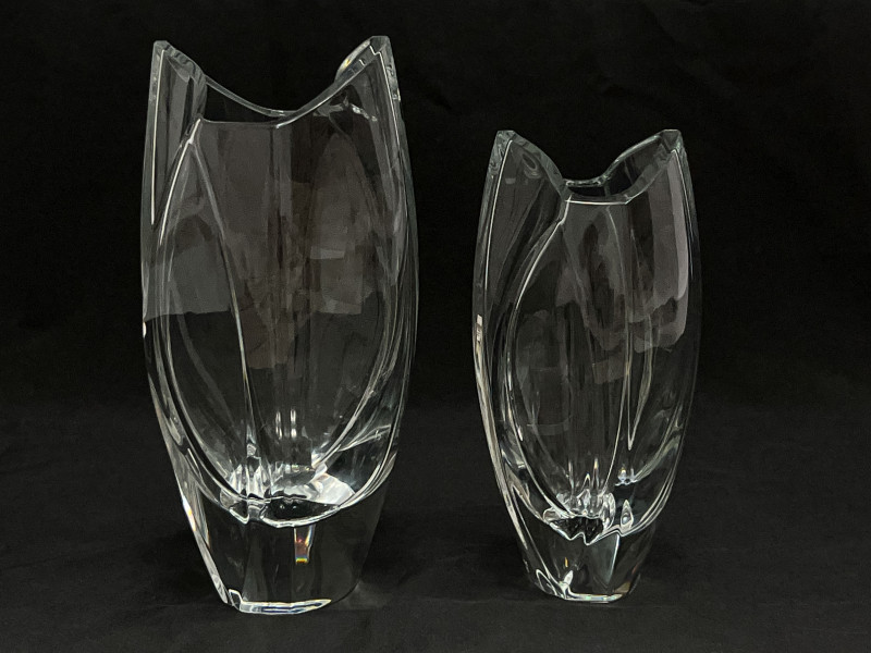 Image 2 of lot 2 Baccarat Crystal Vases