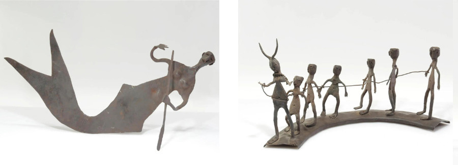 From left: Georges Liautaud, Seven Figures; Georges Liautaud, Mermaid