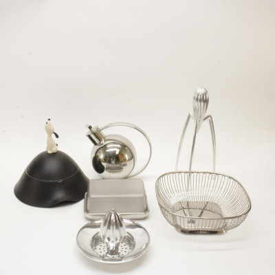 Image for Lot 6 Alessi Steel  Plastic Table Articles