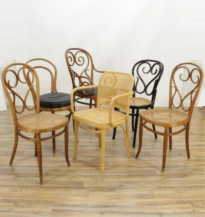 Image for Lot Thonet - J & J Kohn - Bentwood Chairs & others