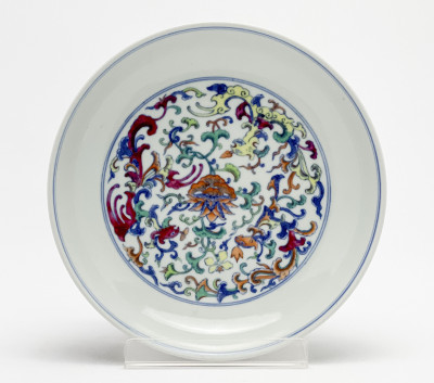 Image for Lot Chinese Porcelain Doucai 'Lotus' Dish