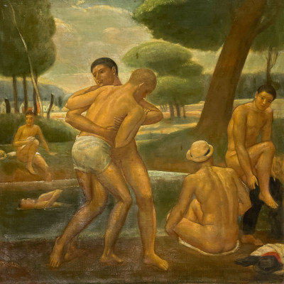 Title Kenneth Hayes Miller - At The Swimming Hole / Artist