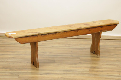 Image for Lot Antique Pine Bench
