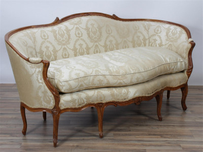 Image for Lot Louis XV Beechwood Canape, 18th C