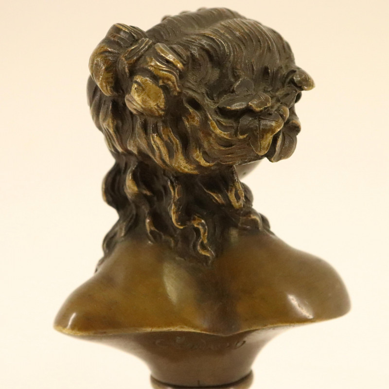 Image 4 of lot 2 Bronze Small Bust after Clodion &amp; Socrates