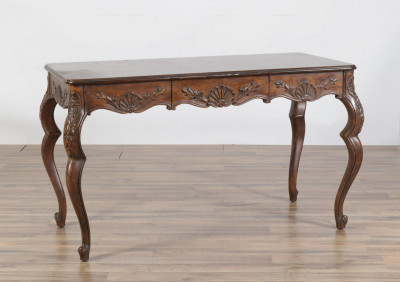 Image for Lot Rococo Style Beechwood Stained Desk