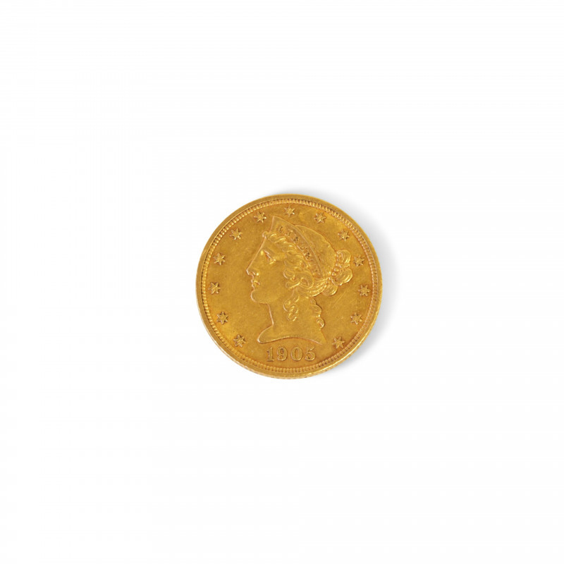 Image 1 of lot 1905 Liberty Head 5 Gold Coin