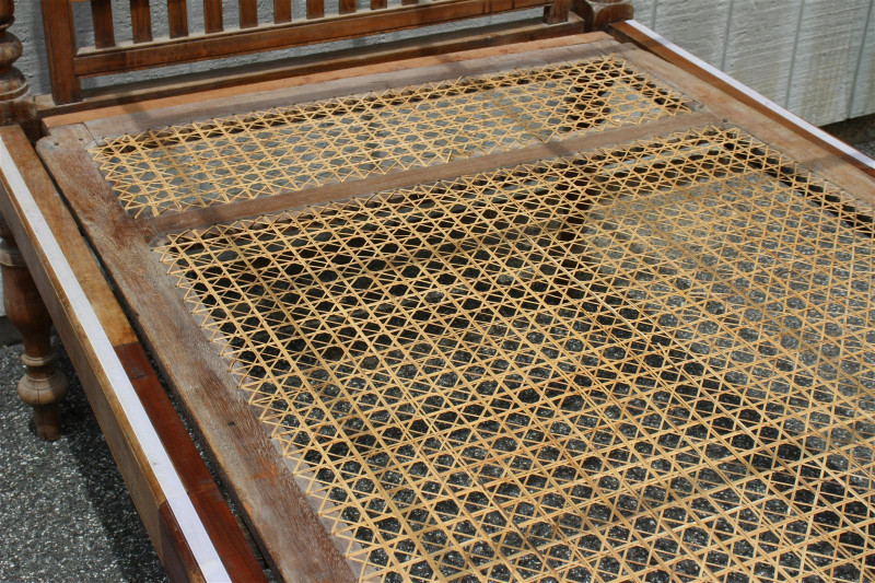 Image 7 of lot 19th C. Anglo Indian Teak Twin Size Bed