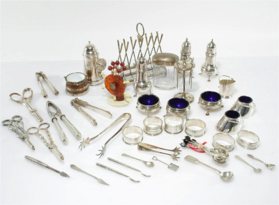 Image for Lot 19/20th C Cocktail and Table Service Accessories
