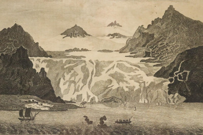 Image for Lot 18th C Iceberg in Island of Spitsbergen, engraving