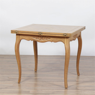 Image for Lot Louis XVI Provincial Style Oak Breakfast Table