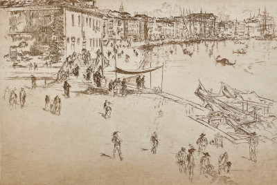 James Abbott McNeill Whistler - The Riva No. 2, from: The Second Venice Set