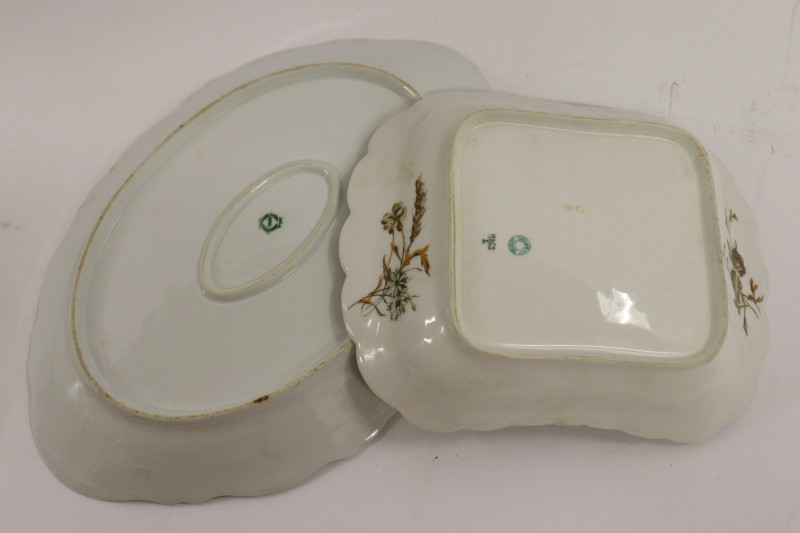 Image 3 of lot 3 Porcelain Platters/Vegetable Dish, Limoges