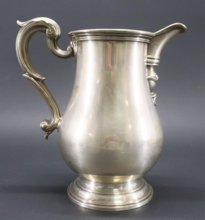 George III Style Sterling Silver Water Pitcher