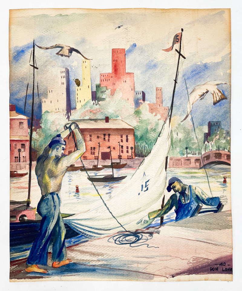 Artist Unknown - Sailors On The Docks