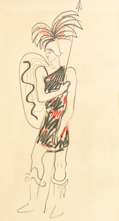 Image for Lot Jean Cocteau (attributed) - Figure Studies (double-sided)