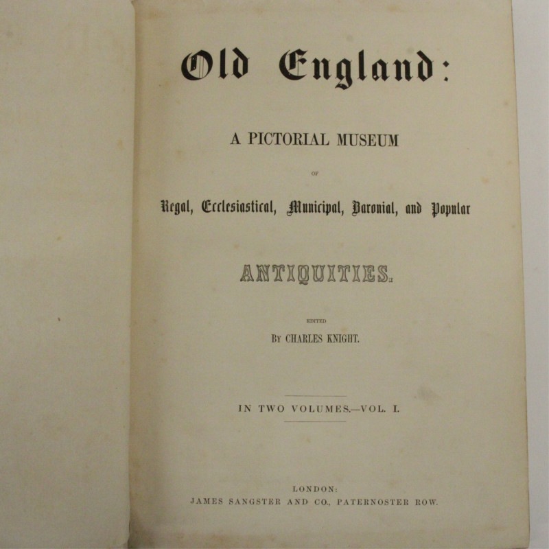 Image 8 of lot 2 Volumes of Old England