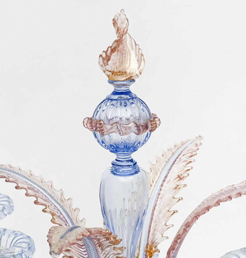 Image 5 of lot 18-Light Venetian Glass Chandelier