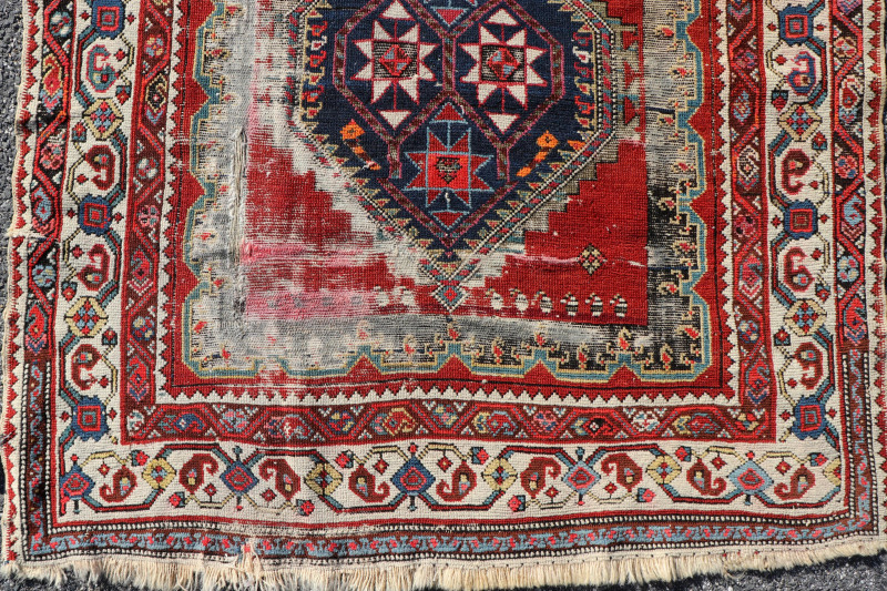 Image 9 of lot 2 Caucasian Runner/Hall Rug, Early 20th C.