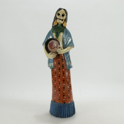Image for Lot Alvaro De La Cruz - Day-of-the-Dead Ceramic Figure