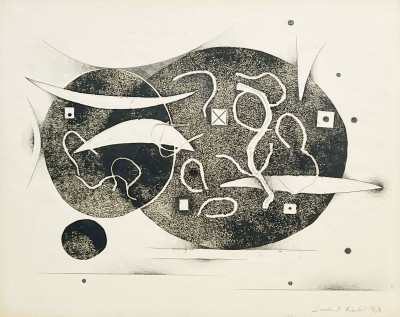 Lowell Nesbitt - Untitled (Abstract Composition)