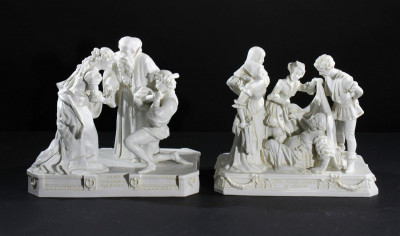 Title 2 German Porcelain Figural Groups / Artist