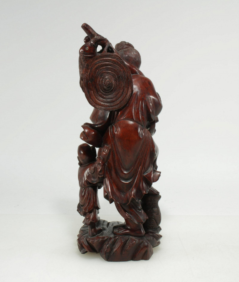 Image 7 of lot 4 Chinese Wood Deities and Figural Groups
