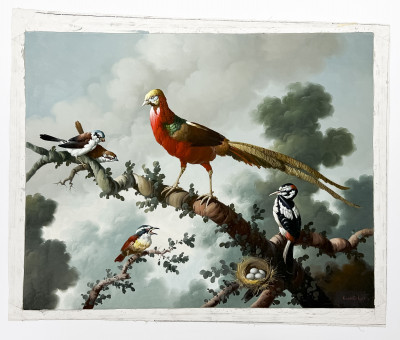 Kuang Lee - Untitled (Chinese Golden Pheasant and  Birds)