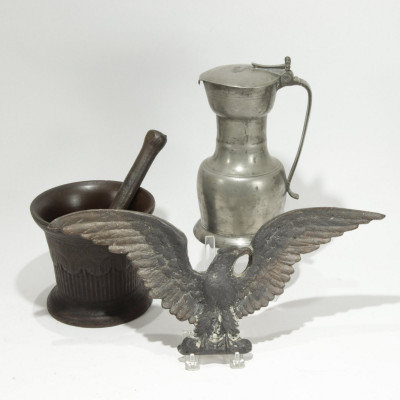Image for Lot Group of Antique Metal Objects