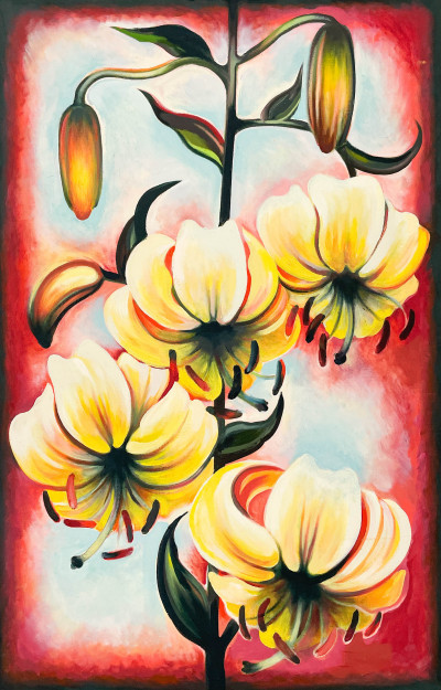 Title Lowell Nesbitt - Yellow Lilies / Artist