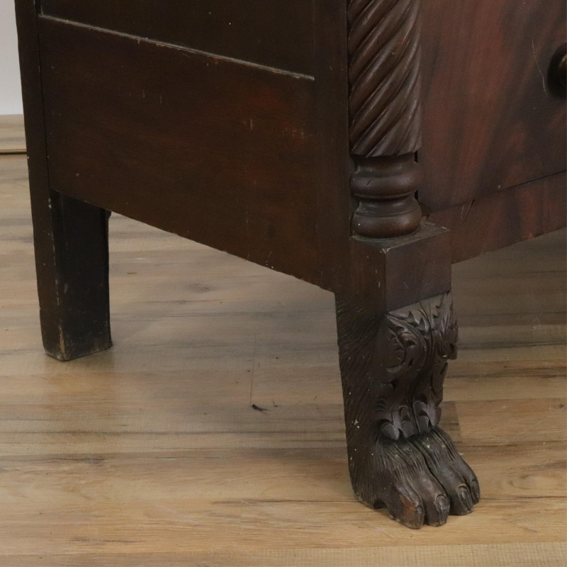 Image 2 of lot 19C Chest Of Drawers Hairy Paw Feet