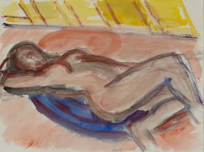 Image for Lot Michael Loew - Reclining Pink Nude