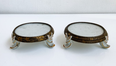 Image for Lot Pair of Chinese Ceramic Stands