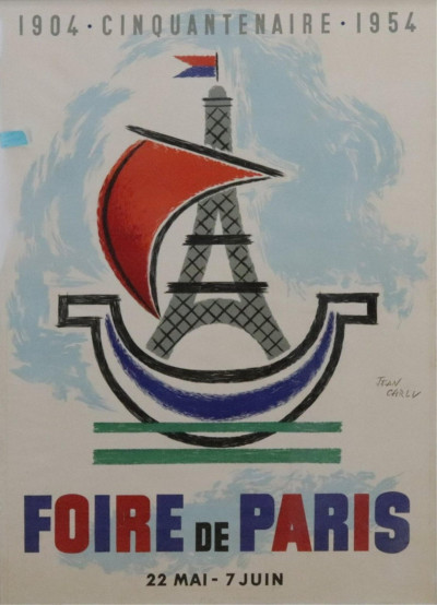 Image for Lot 1904-1954 Cinquantenaire Foire De Paris Poster