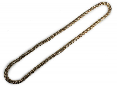Image 3 of lot 14K Yellow Gold Wheat Chain Necklace