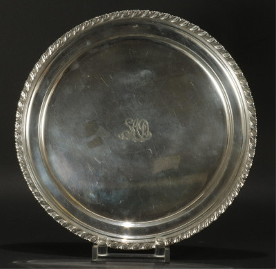 Image for Lot Tiffany & Co Sterling Silver Round Tray