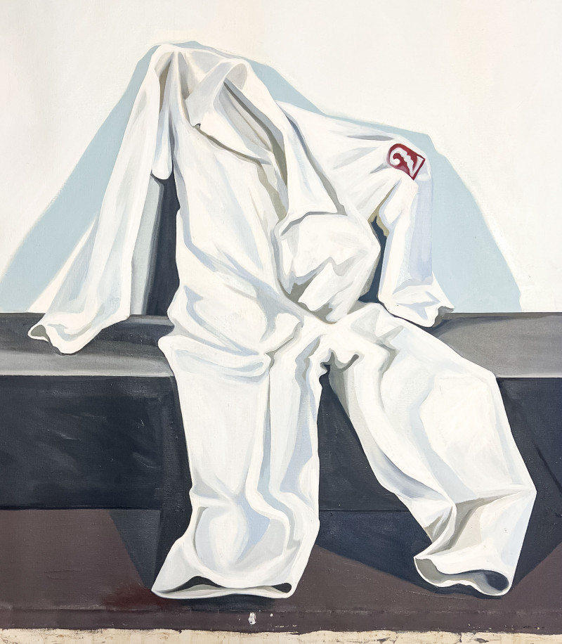 Lowell Nesbitt - White Work Clothes II (Facing Right)