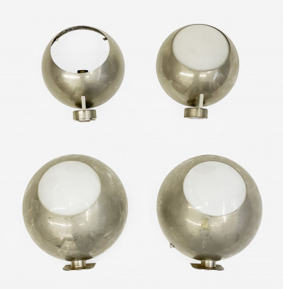 Image for Lot Group of 4 Art Deco Machine Age Wall Sconces