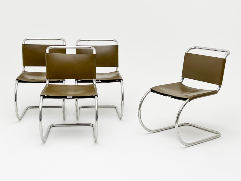 Lot 192, Ludwig Mies Van Der Rohe for Knoll, MR Chairs, Set of 4