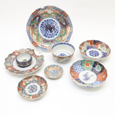 Image for Lot Collection of Seven Imari Dishes