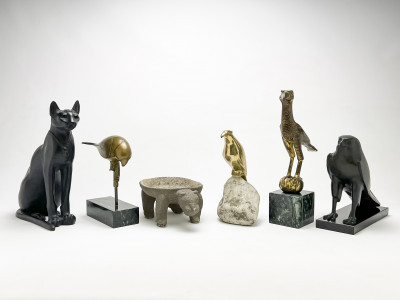 Image for Lot Bastet, Birds, and Jaguar Museum Reproductions, Group of 6
