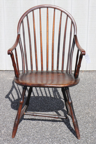Image for Lot 18-19th C. English Oak Turned Windsor Chair