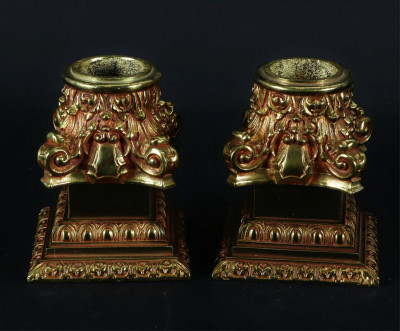 Image for Lot Pair of Classical Style Corinthian Capitols