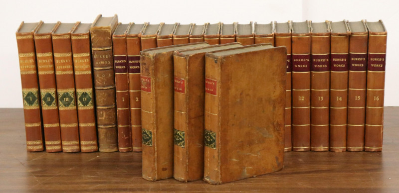 Image 1 of lot 24 Vols of Burke&apos;s Works and Writings 18th/19th C.