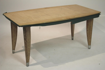 Image for Lot Mid Century Oak Coffee Table, poss. Prouve