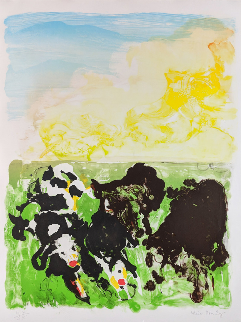 Image 1 of lot Malcolm Morley - Devonshire Cows