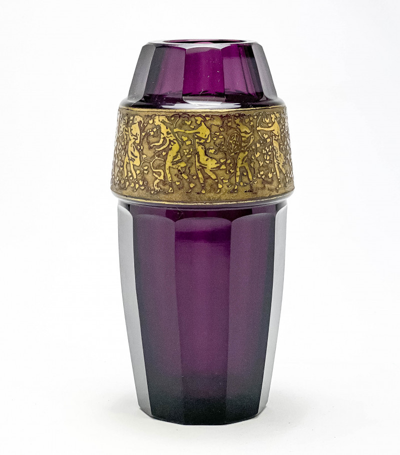 Moser Amethyst Glass Vase
