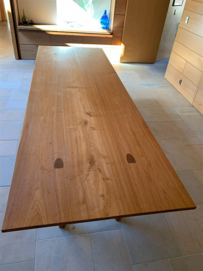 Gray Organschi Custom Design Teak Dining Table