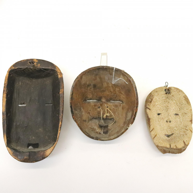 Image 5 of lot 10 African and Asian Tribal Masks